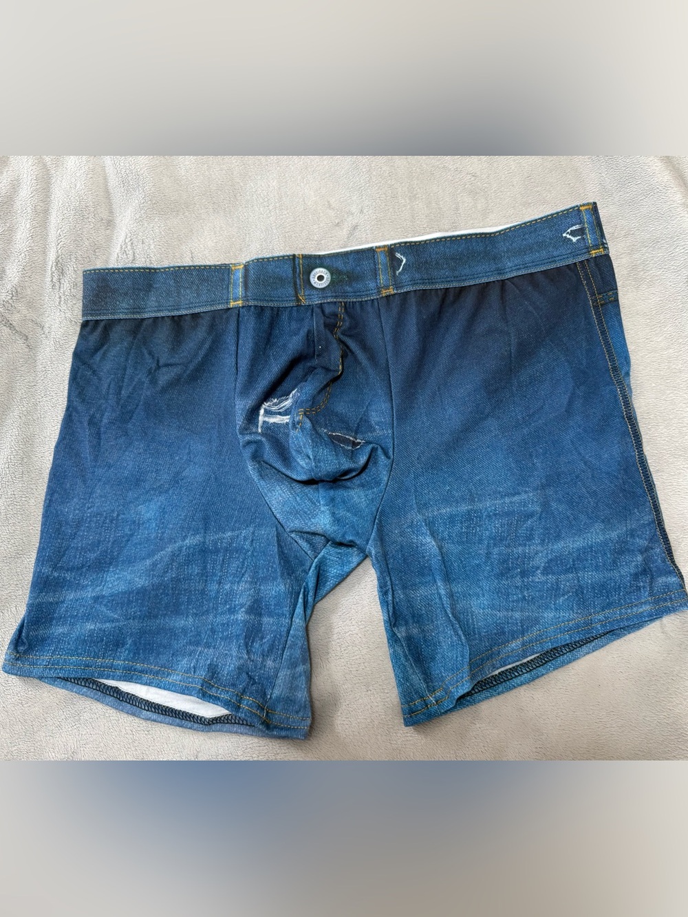 AussieBum Mens Boxer Brief in Body Denim. Size Large